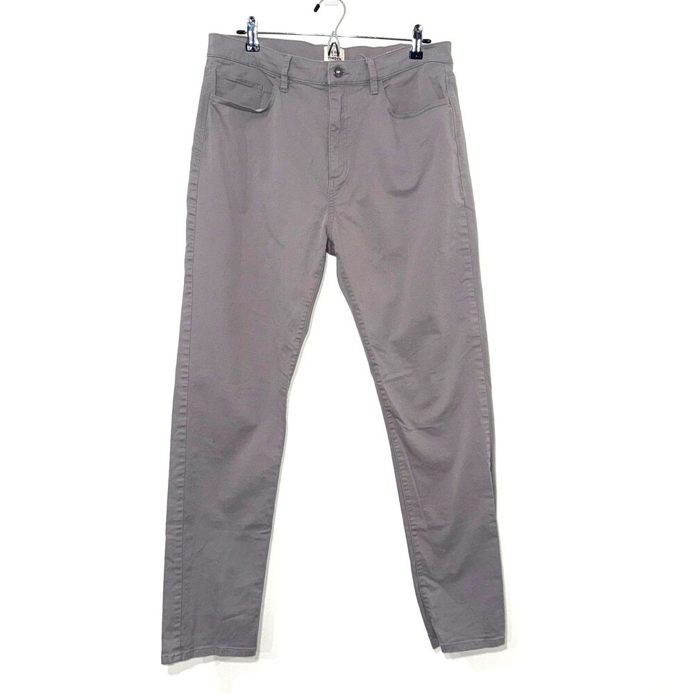 Flint And Tinder 5 Pocket Tapered Fit Pant - Gray 34/32